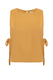 Camel Linen Kolsuz Crop