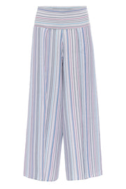 Colorful Stripes Yırtmaçlı Pantalon