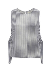 Gray Stripes Kolsuz Crop