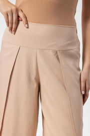 Skin Color Yırtmaçlı Pantalon