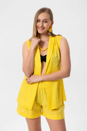 Yellow Linen Şort